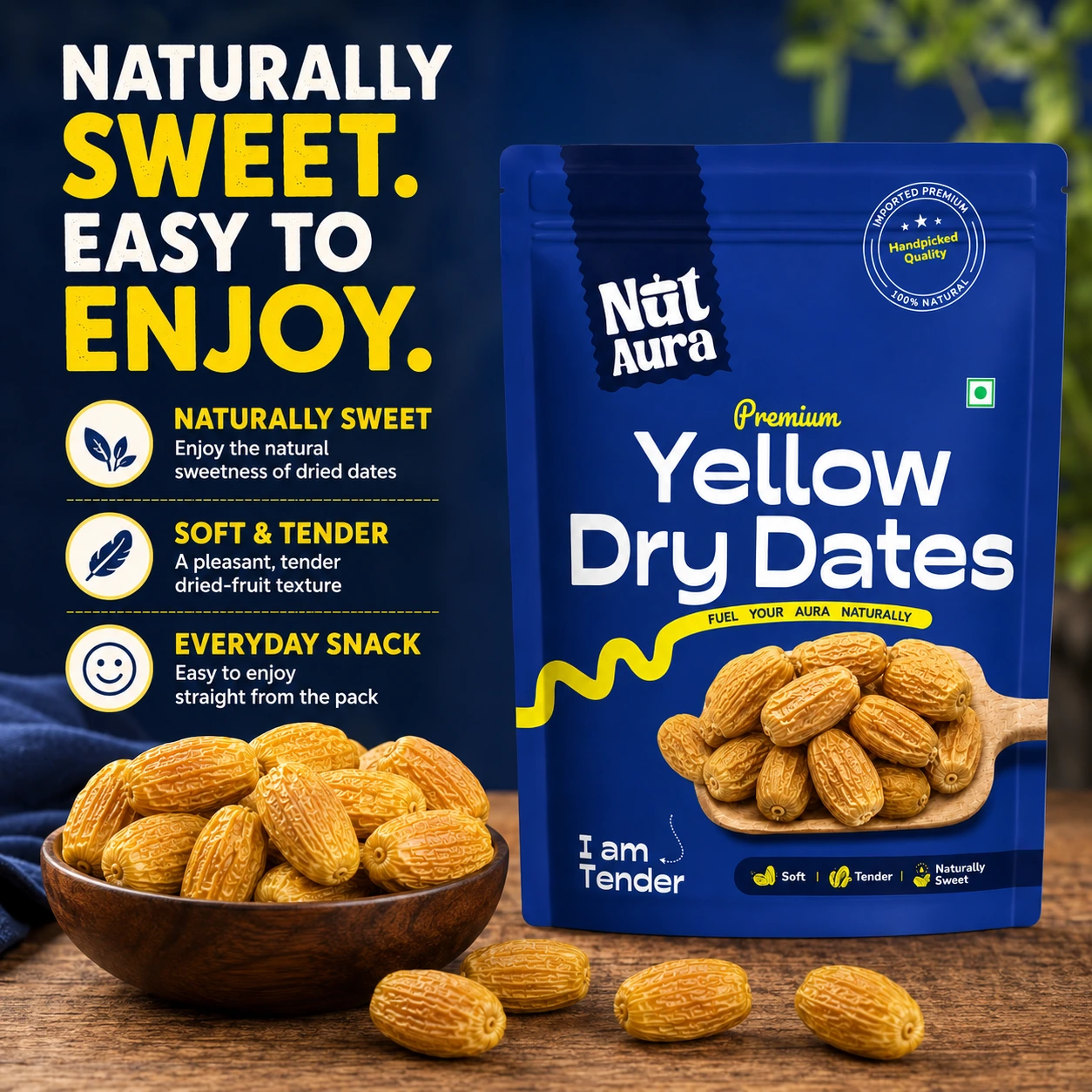naturally sweet dry dates