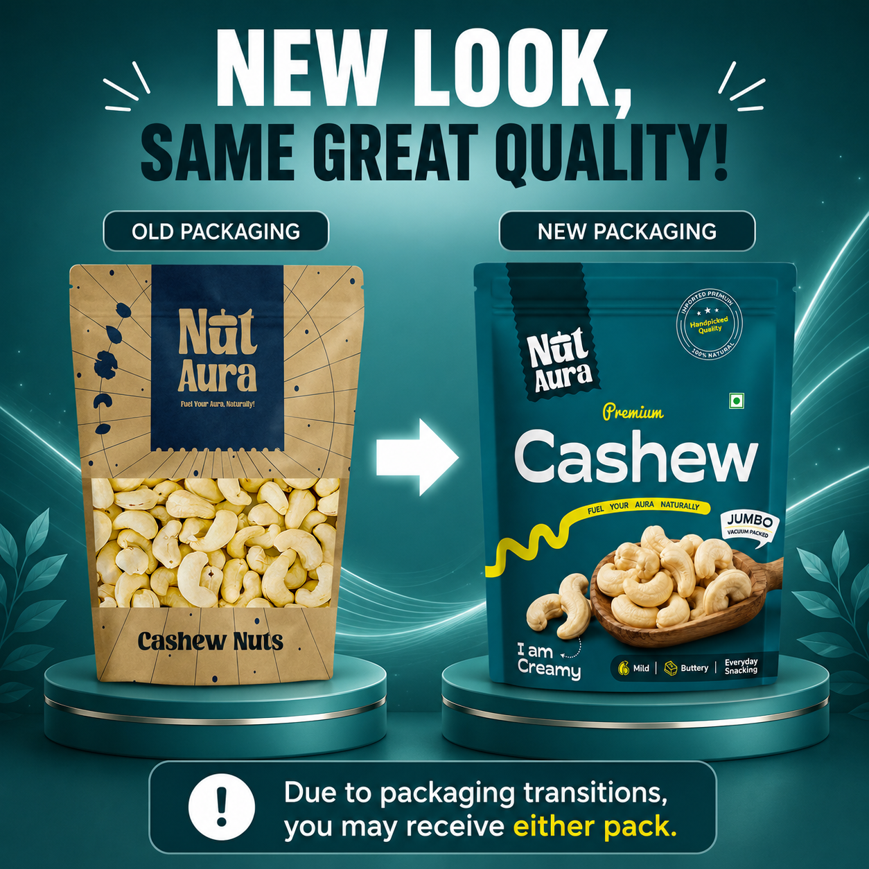 Nut aura pouch change