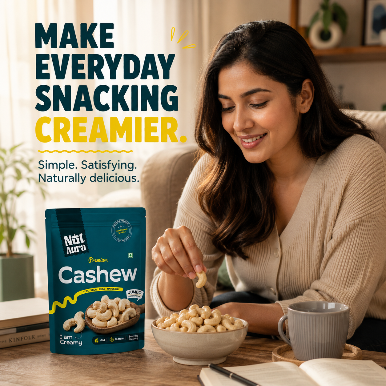 cashew for perfect start in morning