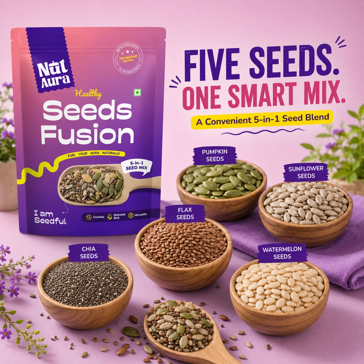 five seeds used to make seeds fusion