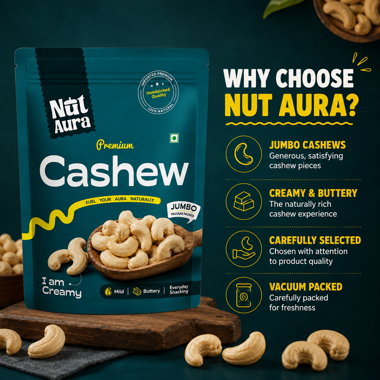nut aura premium cashews better than other brands